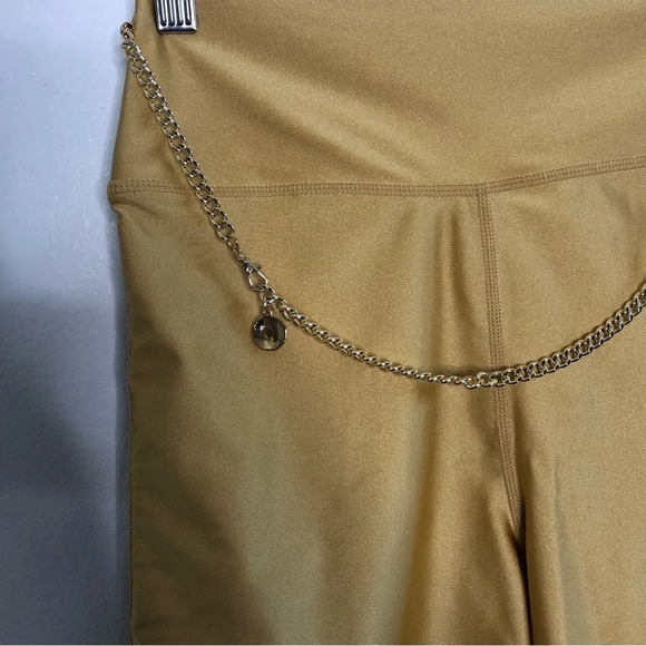 NWT WeWoreWhat Gold Chain Bike Shorts Medium - Picture 8 of 9